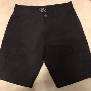 Rock & Republic black cargo stretchy shorts
